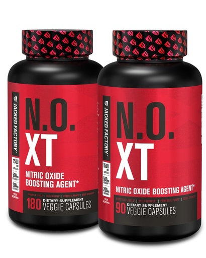 [BRSRAFI6BV7AAALB] Jacked Factory N.O. XT Nitric Oxide Supplement with Nitrosigine L Arginine & L Citrulline for Muscle Growth, Pumps, Vascularity, & Energy - Extra Strength Pre Workout Muscle Builder - 270 Veggie Pills