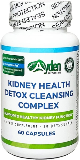 [BRSROYA6CUHBOE3X] Kidney Health Detox Cleansing Complex - 1,110 mg, Supports Kidneys, Bladder, Urinary Tract, Herbal, 21 Ingredients, Cranberry 400 mg, Astragalus 200 mg, Horsetail, Gravel Root, Uva Ursi, 60 Capsules