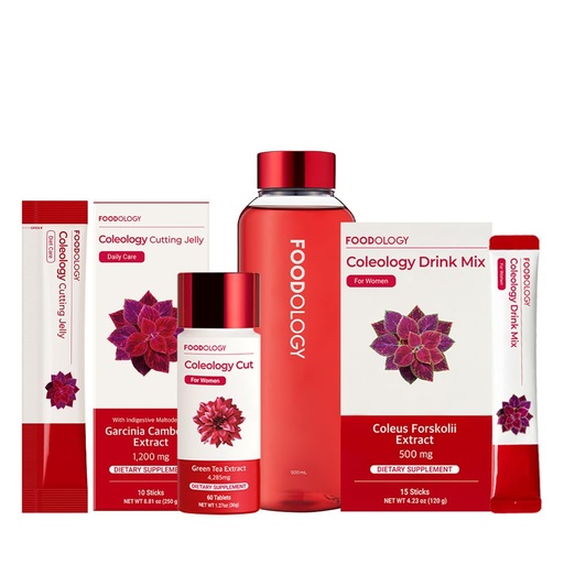 [BRSROBD4A4BBOYD4] FOODOLOGY Fat Burner Red Line Bundle Coleology Drink Mix & Coleology Cut & Cutting Jelly & Water Bottle