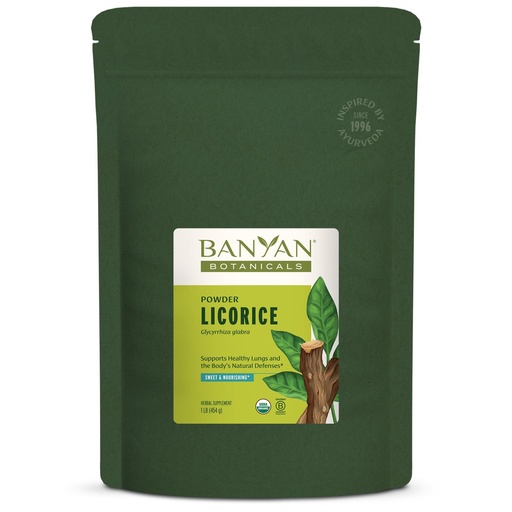 [BRSWIZDZBR4W2CL4] Banyan Botanicals Licorice Powder – Organic Licorice Root Powder (Glycyrrhiza Glabra) – for Supporting Healthy Digestion and Respiratory System Function* – 1 lb. – Non-GMO Sustainably Sourced Vegan