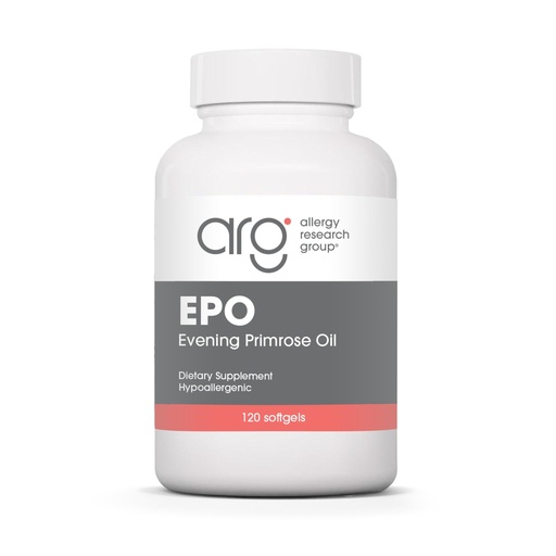 [BRSWIYQFCAPR4YA7] Allergy Research Group ARG Evening Primrose Oil - 500 mg Evening Primrose Oil with 45 mg GLA - Hormonal Balance, Skin Hydration & Eye Comfort Support - Hypoallergenic - 120 Servings - 120 Softgels