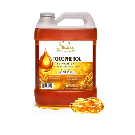 [BRSWYGD3C4PQ2ELV] SULU ORGANICS 4 lbs-100% Pure and Natural Soy Free T-50 Tocopherols Vitamin E Oil
