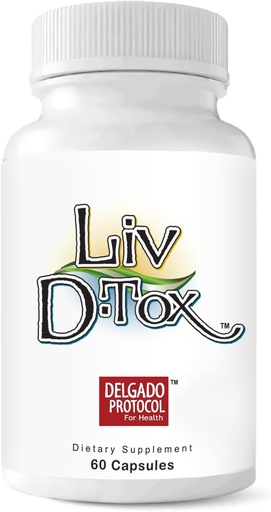 [BRSWIGD4CYCR6FLI] Liv D-Tox - 60 Capsules - Liver Detox and Cleanse Support Health Supplement, with Turmeric Root Extract, Milk Thristle, and Asparagus