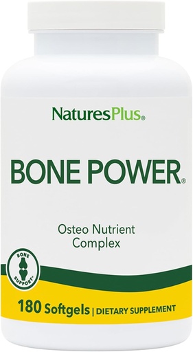 [BRSWIYT3PMDROFLI] Natures Plus Bone Power с бором - 1000 мг кальция, 180 софтгелей - добавка для поддержки костей и суставов, жидкий кальций для максимальной абсорбции - без молока, без глютена - 45 порций