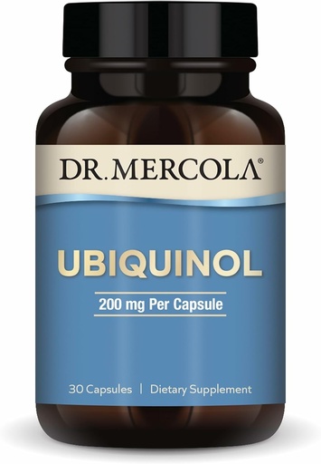 [BRSWYEL3BN6WMYLH] Dr. Mercola Ubiquinol, 30 Servings (30 Capsules), 200 mg Per Capsule, Dietary Supplement, Supports Energy Production, Non-GMO