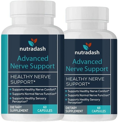 [BRSRAFILOYMQIG3Z] (2 Pack) Advanced Nerve Support - Advanced Nerve Support Formula (120 kapselia - 2 kuukauden tarjonta)