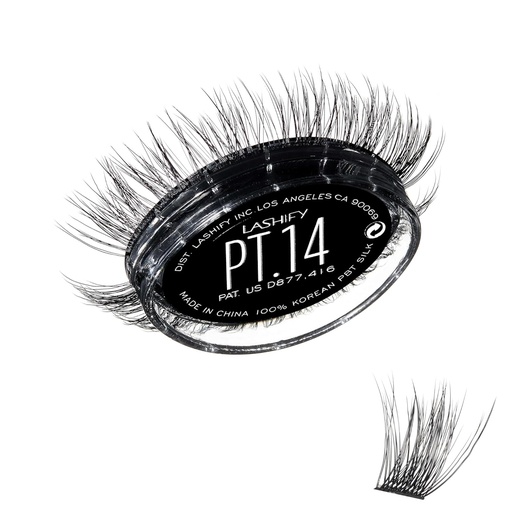 [BRSROBQCDIHRA3T2] Lashify Plushy Tame 14mm Gossamer Lashes in Black, Easy DIY False Lashes for a Voluminous Yet Still Natural Look