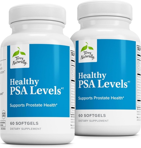 [BRSROEI2BV6AGCLL] Terry Naturally Healthy PSA Levels - Dietary Supplement for Healthy Prostate & Hormone Balance Support - Herbal Supplement with Curcumin, Turmeric Essential Oil & Grape Seed Extract - 60 Softgels