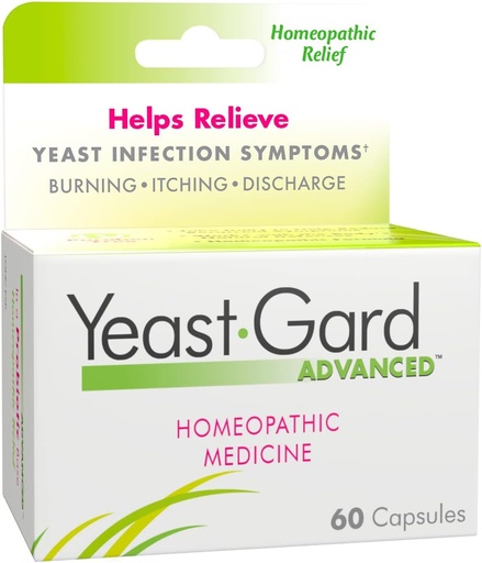 [BRSWIYY5CAHAEHD4] YeastGard Advanced Homeopathic Remedy Capsules - 60 count Bottle