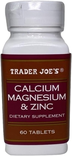 [BRSWYCT2CUMRACI6] Trader Joe's Calcium Magnesium & Zinc 60 Tablet