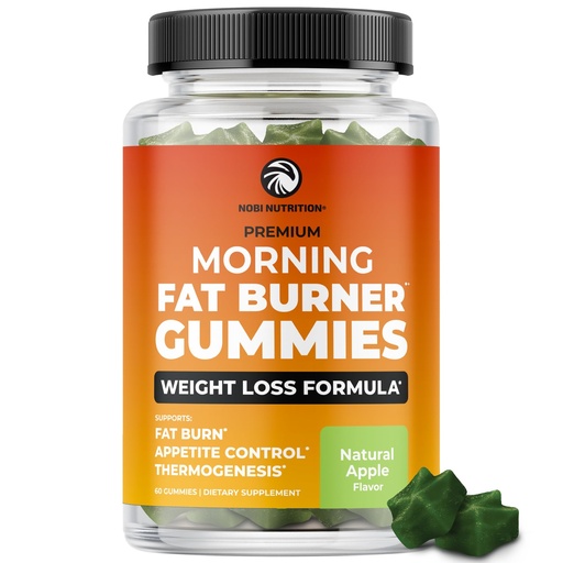 [BRSROAAPOR6R4FI2] Morning Fat Burner Gummies | Weight Loss for Women & Men | Appetite Suppressant & Metabolism Booster | Thermogenic Belly Fat Burner with Green Tea, Garcinia, Green Coffee Bean & More | 60 Gummies