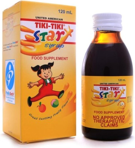 [BRSWKZL7BIHAGDQV] 2 Tiki-Tiki Star Plus Syrup (2 x 120ml)