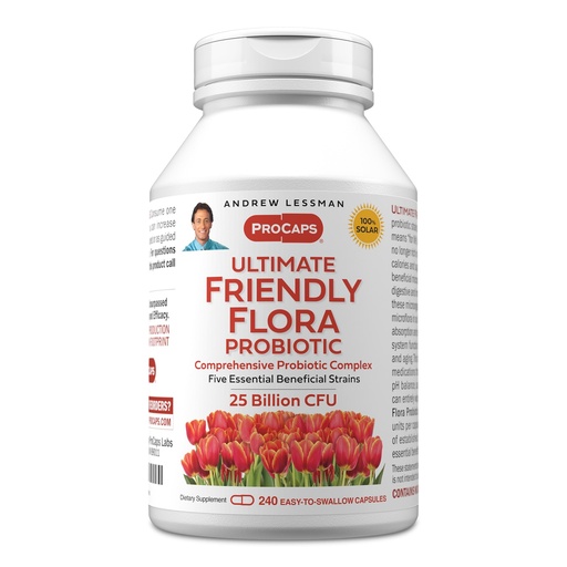 [BRSROCAQCEPGO23H] ANDREW LESSMAN ProCaps Probiotic 25 Billion CFU 240 Capsules for Women & Men