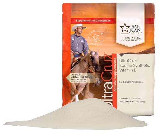 [BRSWGYYFOVYAYH34] UltraCruz sc-516052 Equine Synthetic Vitamin E Supplement for Horses, 4 lb, Powder (112 Day Supply)