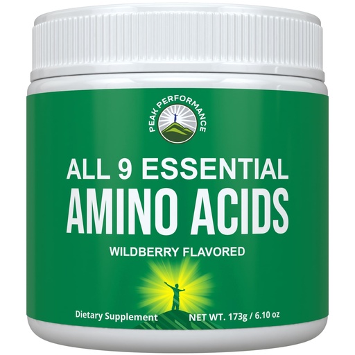 [BRSRMCYYO54BQCY2] All 9 Essential Amino Acids Powder. Pre + During + Post Workout with EAAs + BCAAs for Energy, Muscle Growth, and Recovery. Non-GMO BCAA and EAA Powders for Men + Women. 3rd Party Tested. Wildberry