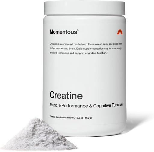 [BRSWYZYTPIMWY3TG] Polvo de Monohidrato de Creatina Momentosa - Crepure Cretina Polvo - Apoyos Fuerza, Lean Muscle, " Recuperación para Mujeres Hombres - NSF Certificado para Deporte - 5 g por Serving - 90 Servimientos