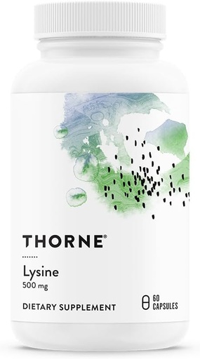 [BRSWG236BNYRYGQY] THORNE - Lysine - Essential Amino Acid for Skin Health, Energy Production & Immune Function* - 500 mg - 60 Servings