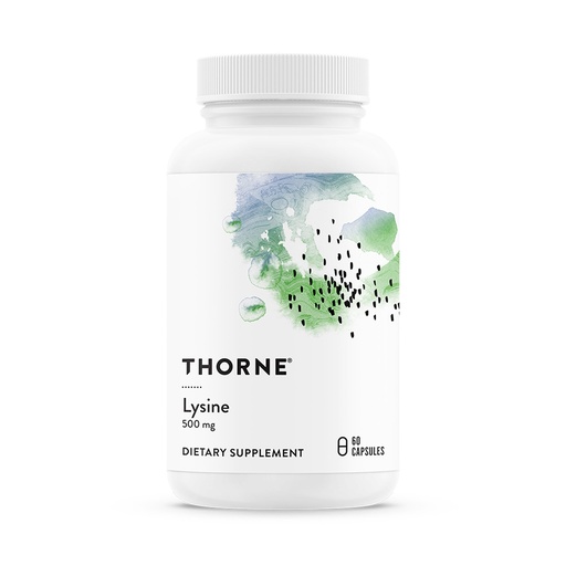 [BRSWG236BNYRYGQY] THORNE - Lysine - Supports Immune, Skin & Bone Health - Promotes Collagen Formation* - L-Lysine Amino Acid Supplement - Third-Party Certified - Gluten, Dairy & Soy-Free - 60 Capsules