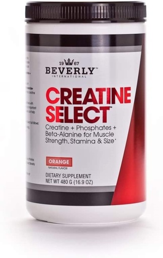 [BRSWIY32BQMGYFDK] Beverly International Creatine Select with Phosphates, 40 Servings. A Fail-Proof Creatine Monohydrate Formula. Boost Muscle Size, Strength, Endurance and Recovery. for Men and Women. Tastes Like Tang
