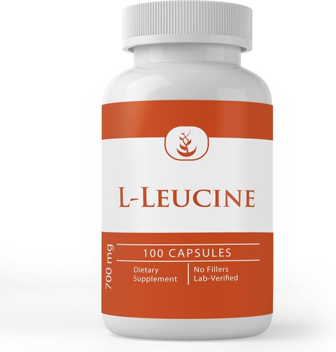 [BRSWYZ3QB4DQYCYY] PURE ORIGINAL INGREDIENTS L- Leucine, (100 Kapsul) Always Pure, No Additives Or Fillers, Lab Verified