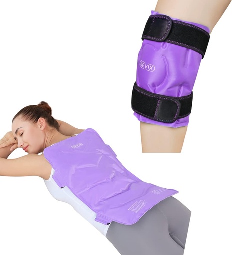 [BRSW2AYKCMFQ23DZ] REVIX Knee Ice Pack for Injuries Reusable and Extra Large Gel Cold Pack for Full Back Pain Relief