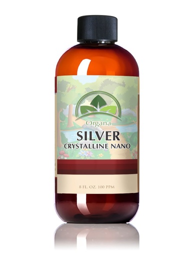 [BRSWIHI7CIGBUC3Y] Organa Nano Colloidal Silver 8 oz (100 PPM)- The Best Colloidal Silver - Colloidal Minerals