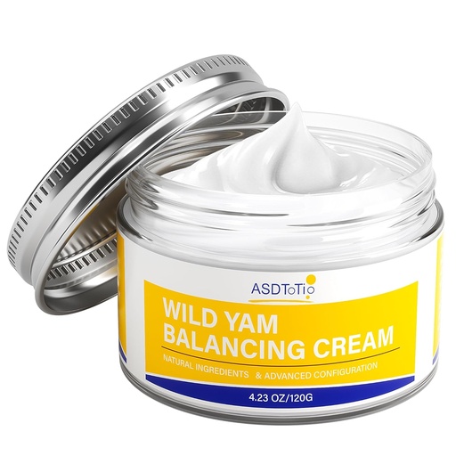 [BRSRAZQYCACQK2TG] Wild Yam Balancing Cream- Organic Balancing Cream for PMS & Menopause, Natural balancing cream for Women,3.5 FL OZ