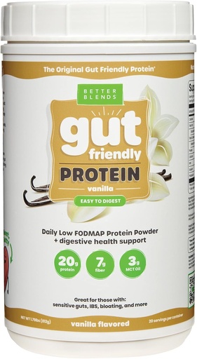 [BRSW2BIRCAAWGFI3] Peptidi di collagene e polvere di proteine dell'avena- basso FODMAP certificata, Diary-Free, Soy-Free, 100% Gut-Friendly e non-Bloating, Vanilla, 20 Serve