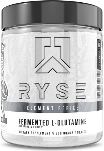 [BRSW2FL5PJ7A4HQ3] RYSE Element Series Fermented L-Glutamine Amino-Acid | Muscular & Cellular Recovery & Hydration | Gut, Intestinal, & Immune Health | 60 Servings
