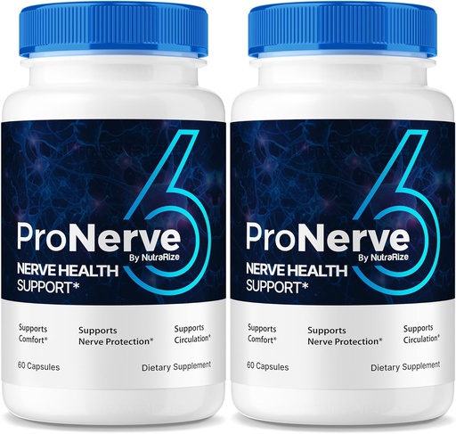 [BRSRAYAEORYBO33U] NutraRize (2 Pack) ProNerve6 Neuropathy, ProNerve 6 Nerve Support Supplement, Pro Nerve 6 Capsules, ProNerve6 Pastillas Reviews (120 Capsules)