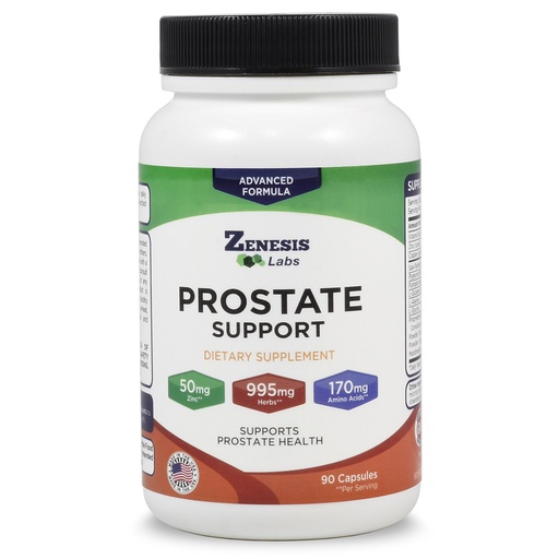 [BRSWIAA5AB5QY334] Prostate Health with Saw Palmetto - 90 Capsules - Also with Zinc, Copper, Pumpkin Seed, Burdock Root, Amino Acids, & Other Extracts - 45 Day Supply