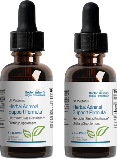 [BRSWGAIYO57WKDYZ] Doctor Wilson's Original Formulations 2-Pack Herbal Adrenal Support Formula 2 Liquid Ounces