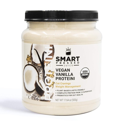 [BRSWGYL5PNYQKGYY] SMART Presionado Juice Vegan Vanilla Proteini ← Premium Orgánica Planta-Basada Polvo Proteína  Clean Lean Protein Shake ← Best Detox Smoothie No Fillers  Keto Friendly ← Made in The USA