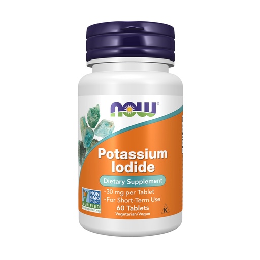 [BRSWIED4BMFRC3A7] NOW Foods Supplements, Potassium Iodide 30 mg, Non-GMO Project Verified, Dietary Supplement, 60 Tablets