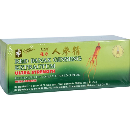 [BRSWIZI3OUFBYC3I] Prince Of Peace Red Panax Ginseng Extractum Ultra Strength - 30 Vials
