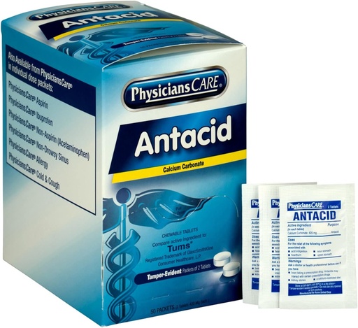[BRSWIY32ABYAEGAZ] Các bác sĩ trị liệu Antacid Heartburn, 50 Doss of Two Rufts, 420 mg