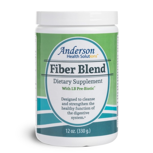 [BRSWGCD5OQFAKHQ3] Anderson Fiber Blend with LB Prebiotic, Premium All Natural Fiber Supplement, Psyllium and Apple Pectin, Fiber Powder, Colon Cleanse, Supports Healthy Gut and Cholesterol 12 Ounces