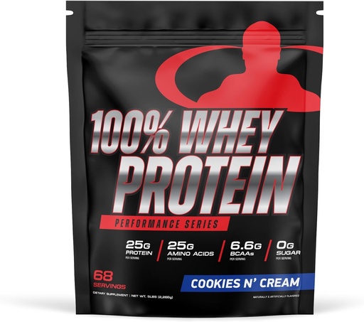 [BRSRA2T3PN7A4YDX] Lab Goliath 100% Whey Protein Powder Isolate / BCAAs 124; Fast Absorbing Workout Suplemen untuk Pria dan Wanita: 25g Protein Murni dan 5.5g BCAAs 124; 5 Lbs, 68 Pelayan (5 LB, Cookies n Cream)