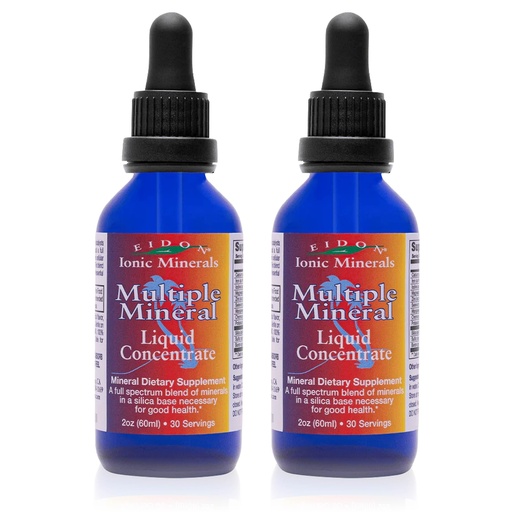 [BRSROEDYCQOWYHIY] Eidon Multiple Minerals Supplement - Ionic Trace Mineral Drops for Water, with Zinc, Potassium, Chromium, & Magnesium, Liquid Vitamins, Sugar Free & Bioavailable, for Men & Women - 2 oz, 2 Pack