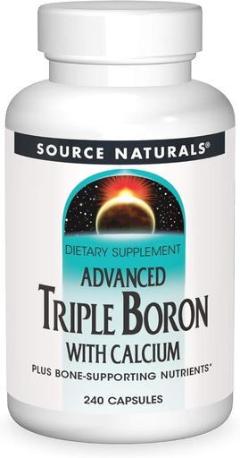 [BRSWIY32CEHACE3I] SOURCE NATURALS Advanced Triple Boron with Calcium Capsule, 240 Count