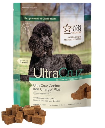 [BRSWGZYROB7RO2YY] Ultracruz Canine Iron Charge® Plus, 60 Tasty Chews