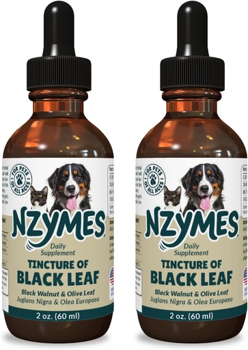 [BRSROZQPDEIR63T2] BlackLeaf Tincture for Pets - 2 Pack