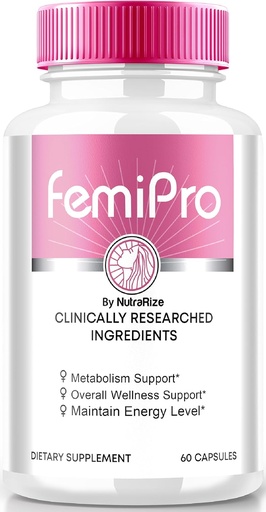 [BRSRAFAQCB7QEHI7] NutraRize FemiPro כמוסות, Premium Formula for Urinary Heath Support, All-Natural Supplement for Control and Total Health, Femi Pro Reviews (60 קפסולות)