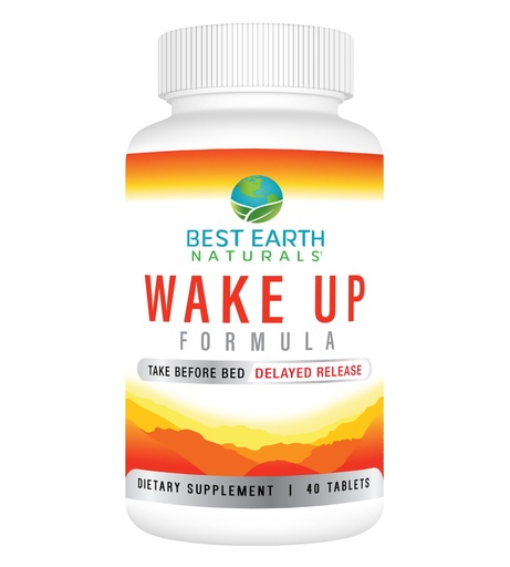 [BRSWGAQLOUCQKET6] Best Earth Naturals Wake Up Formula, Supplement Delayed Time Release Energy 40 Count