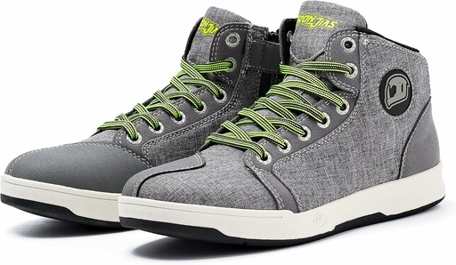 [BRSWGZQRPJ5AO23K] IRON JIA'S Motorcycle Shoes for Men, Breathable Anti-Slip Protective Gear, Powersport Casual Motorcycle Riding Boots (Grey 8)