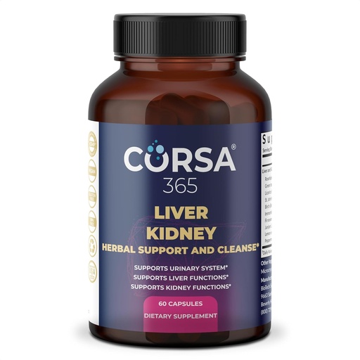 [BRSROZA7OIIAAYLU] Liver and Kidney Cleanse & Support Herbal Complex - Kidney Cleanse Detox & Repair Liver Supplements for Men and Women - Organic Kidney Restore and Liver Support Supplement - 60 Capsules