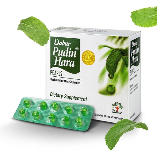 [PJRWO236OF6GC2Y6] Dabur Pudin Hara Pearls - Daily Digestive Care Supplements for Men and Women, Helps Abate Symptoms of Bloating, Acidity, Flatulence and Indigestion for Digestive and Gut Health, 100 count (Pack of 10)