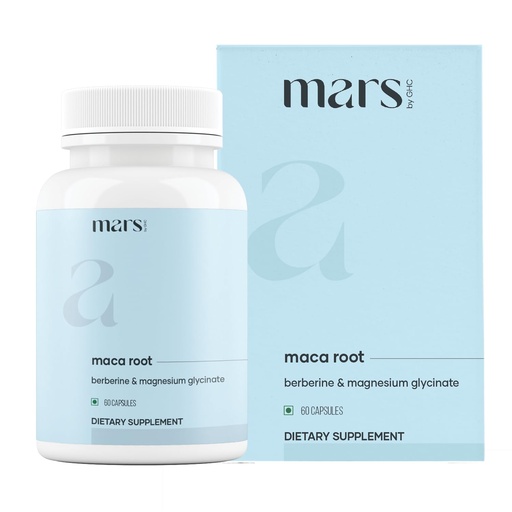 [BRSRAYAHCAIQO3LO] mars by GHC Maca Root Capsules with Ginseng, Magnesium & Berberine | Supports Vitality & Overall Well-Being | Pack of 1 | 60 Capsules