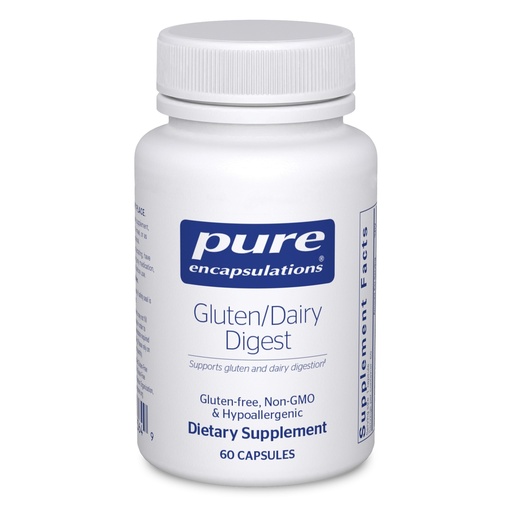 [BRSW2FQCAQCA42TP] Pure Encapsulations Gluten/Dairy Digest | Unique Mix of Enzymes to Support Healthy Gluten and Dairy Digestion* | 60 Capsules