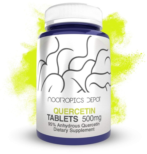 [BRSWY2QOCVYRGHT2] Nootropics Depot Quercetin Tablets | 500mg | 60 Count | 95% Anhydrous Quercetin